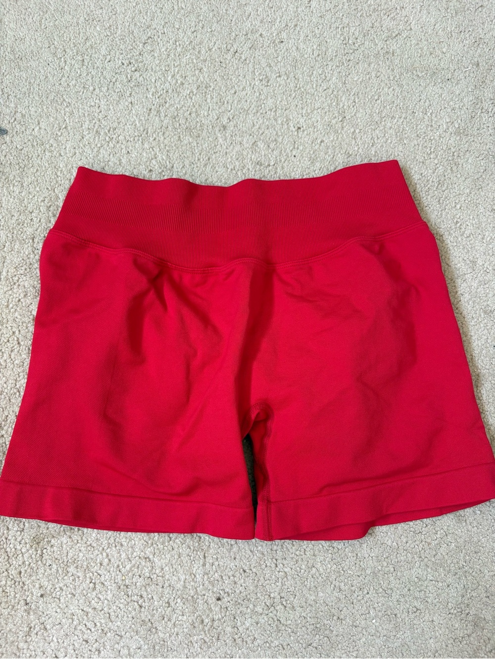 Womens red gym shorts